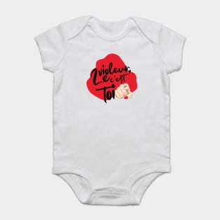 'The rapist is you' in Frensh feminist protest Chile Baby Bodysuit